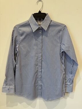 Tristan Blue and White Striped Dress Shirt